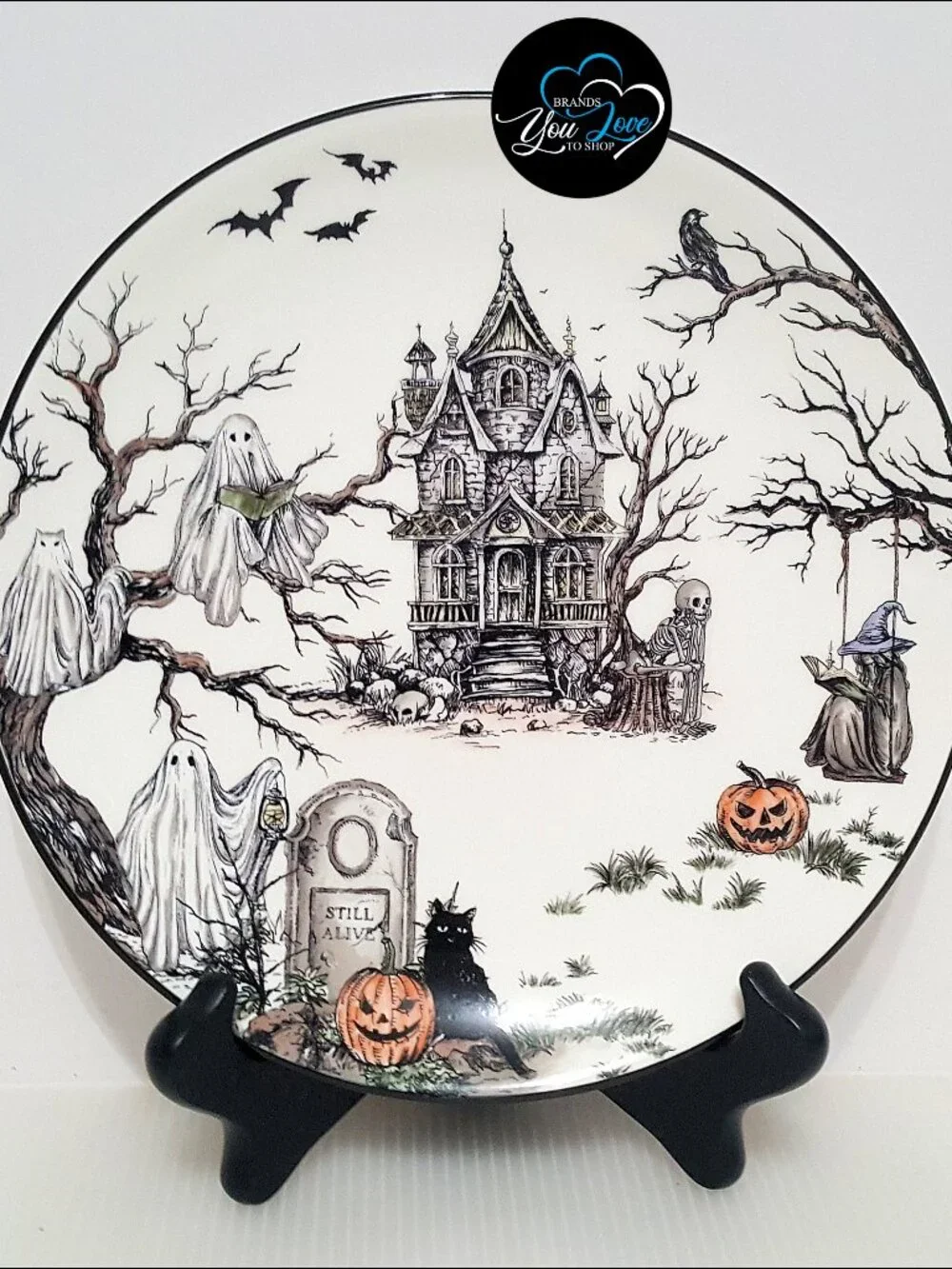 1 Pottery Barn Midnight Manor Salad Plate 8.25